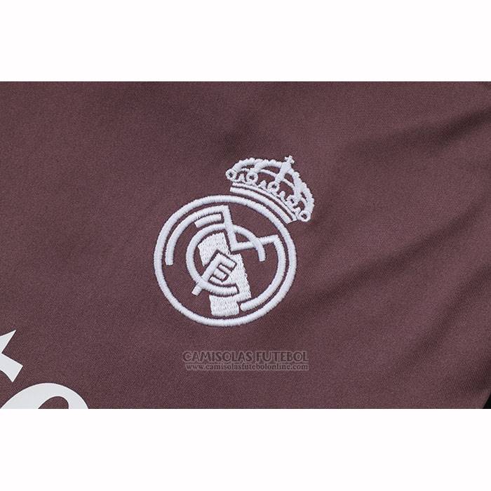 Fato de Treino Real Madrid Manga Curta 2025-2026 Purpura - Calcas Curta